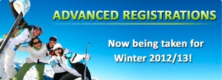 Advanced Registration for Winter 2012/13